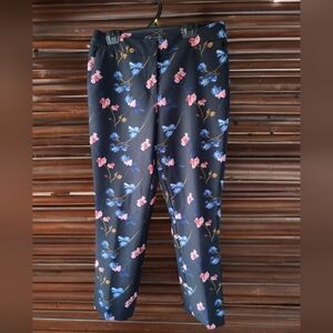 Willi Smith Floral Mid Rise Dress Pants